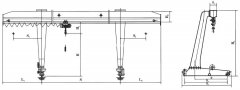 10 Ton Gantry Crane Specification - Single Girder L Type