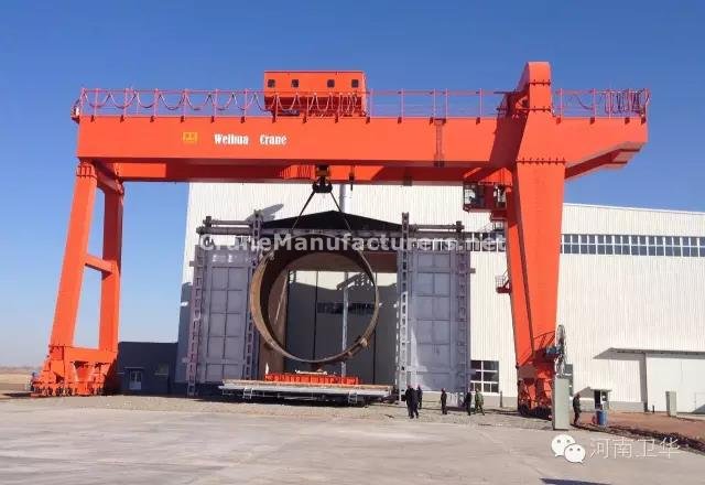 600 ton double girder gantry crane for China CNAC in year 2011