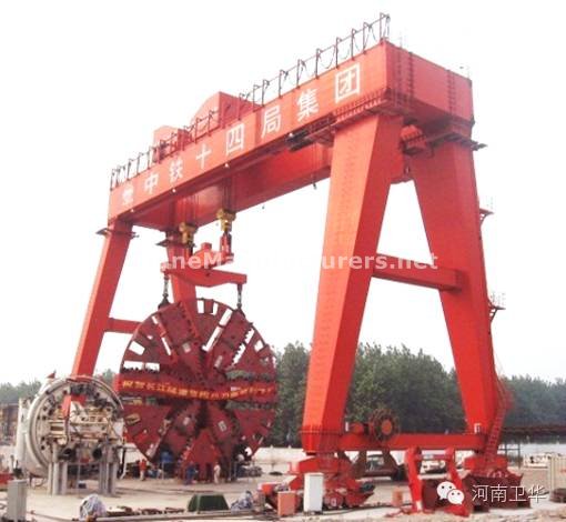 400 ton Shield gantry crane for Nanjing Yangtze river tunnel in year 2008