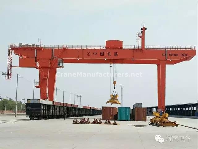 40 ton rail mounted container gantry crane for Xian railways bureau in year 2014